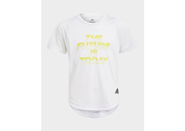 adidas T-shirt XFG Primeblue AEROREADY - White / Acid Yellow / Black, White / Acid Yellow / Black