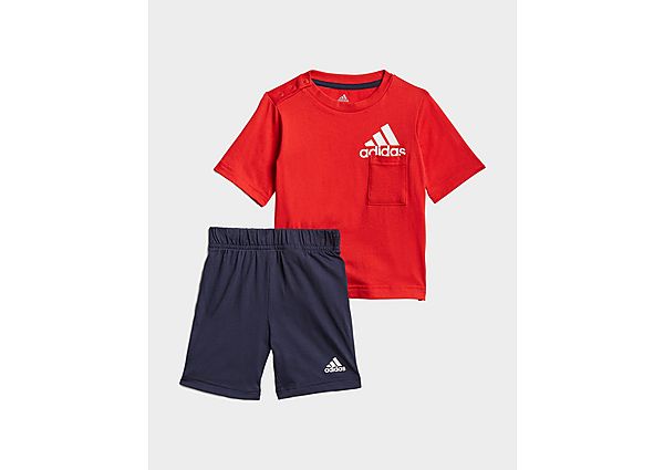 adidas Ensemble Badge of Sport Summer - Vivid Red / White, Vivid Red / White