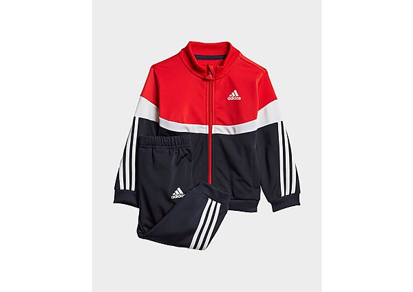 adidas Survêtement Shiny Badge of Sport 3-Stripes - Vivid Red / Legend Ink / White, Vivid Red / Lege