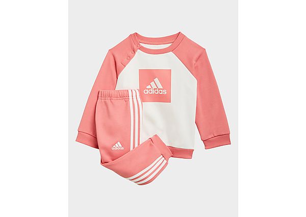 adidas Ensemble bébés 3-Stripes Fleece - Hazy Rose / White, Hazy Rose / White
