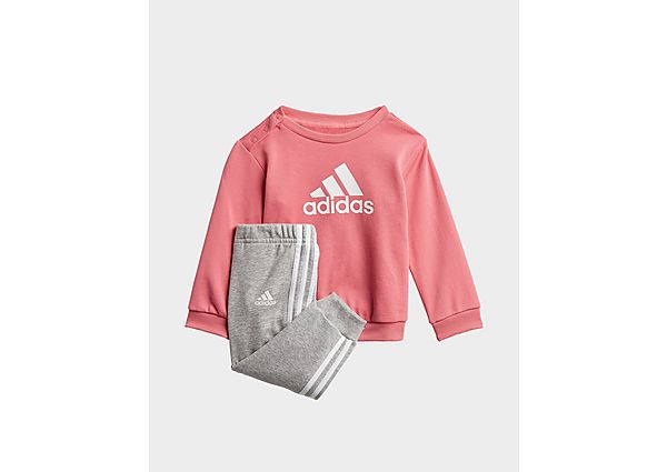 adidas Survêtement Badge of Sport French Terry - Hazy Rose / White, Hazy Rose / White