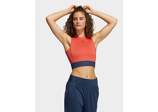 adidas Débardeur Techfit Crop - Crew Red / Crew Navy, Crew Red / Crew Navy