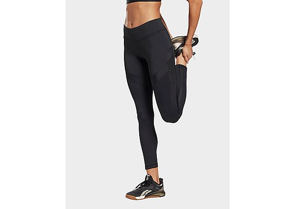 Reebok legging en mesh workout ready - Black, Black