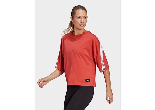 adidas T-shirt Sportswear Future Icons 3-Stripes - Crew Red / White, Crew Red / White