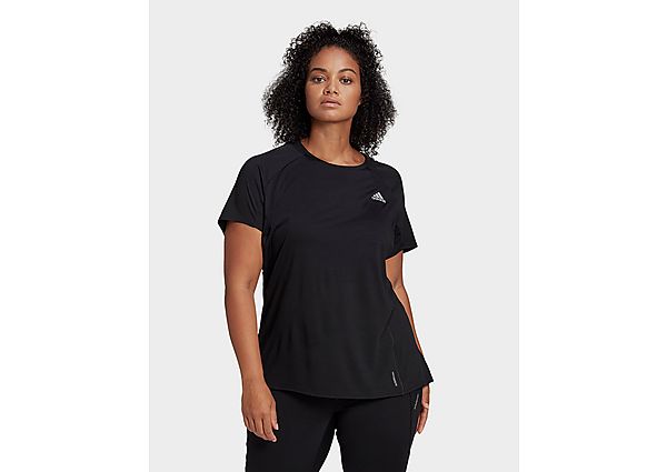 adidas T-shirt Runner (Grandes tailles) - Black / Reflective Silver, Black / Reflective Silver