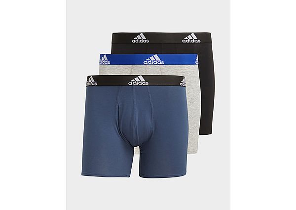 adidas Boxer Logo (lot de 3) - Black / Medium Grey Heather / Crew Navy, Black / Medium Grey Heather