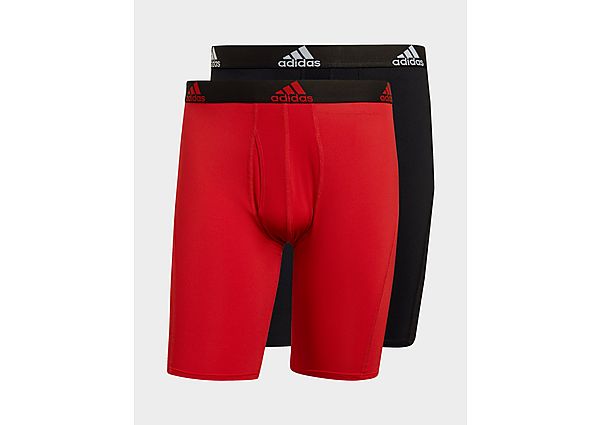 adidas Boxer Essentials Logo (2 paires) - Black / Scarlet, Black / Scarlet