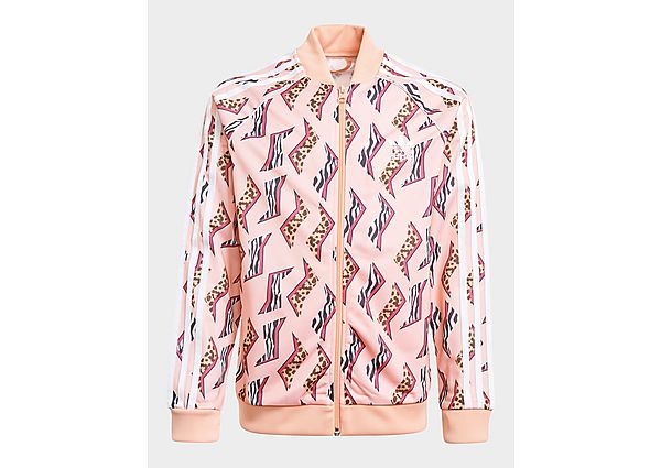 adidas Originals Veste de survêtement Allover Print SST - Glow Pink / Multicolor / White, Glow Pink