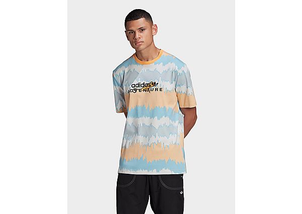 adidas Originals T-shirt Adventure Archive Printed - Hazy Orange / Multicolor, Hazy Orange / Multico