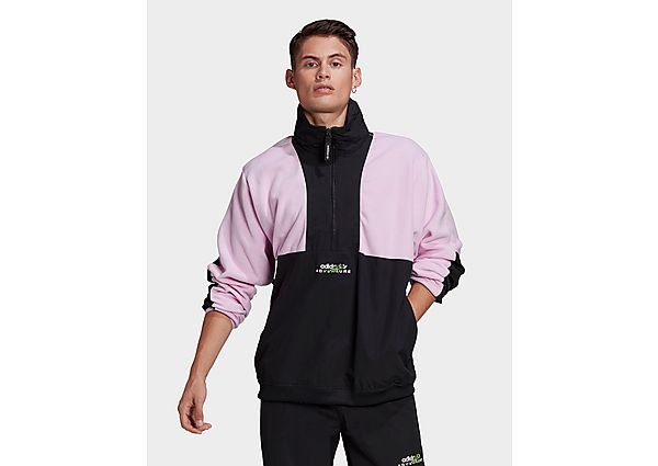 adidas Originals Veste Adventure Polar Fleece Colorblock Half-Zip - Clear Lilac / Black, Clear Lilac