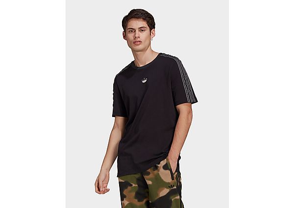 adidas Originals T-shirt SPRT 3-Stripes - Black / Chalk White, Black / Chalk White