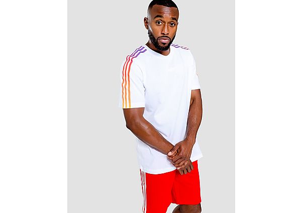 adidas Originals T-Shirt SPRT 3 Bandes Homme - White / Multicolor, White / Multicolor