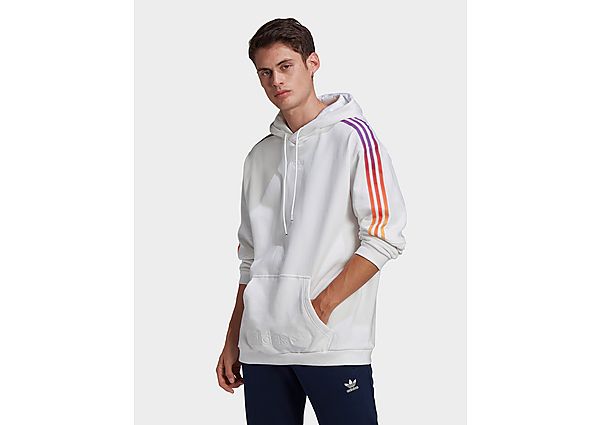 adidas Originals Sweat-shirt à capuche SPRT 3-Stripes - White / Multicolor, White / Multicolor