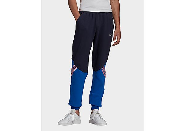 adidas Originals Pantalon de survêtement SPRT Archive Mixed Material - Legend Ink / Royal Blue, Lege