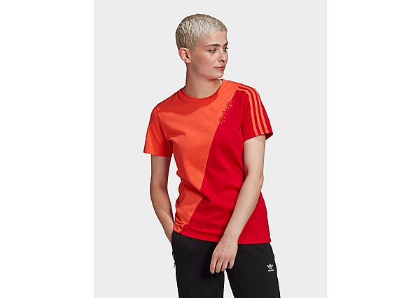 adidas Originals T-shirt Adicolor Sliced Trefoil Regular - Semi Solar Red / Scarlet, Semi Solar Red