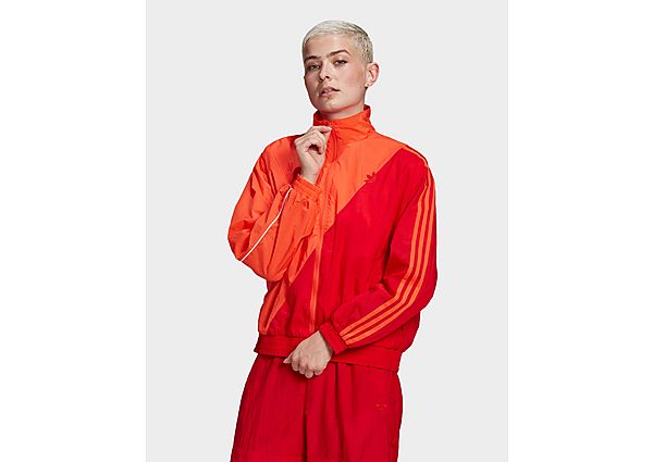 adidas Originals Track Top Adicolor Sliced Trefoil - Semi Solar Red / Scarlet, Semi Solar Red / Scar