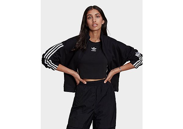 adidas Originals Veste de survêtement Adicolor 3D Trefoil - Black, Black