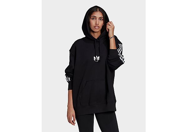adidas Originals Sweat-shirt à capuche LOUNGEWEAR Adicolor 3D Trefoil - Black, Black