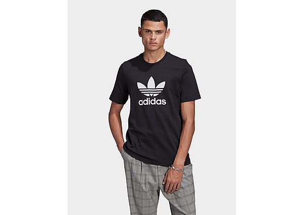 adidas TREFOIL T TYLWWHT - Black / White, Black / White