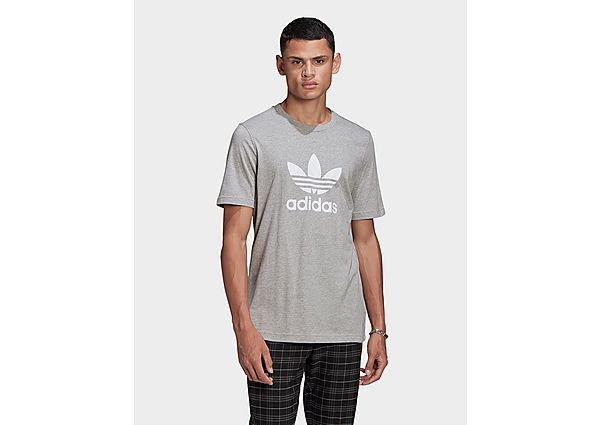 adidas Originals T-shirt Adicolor Classics Trefoil - Medium Grey Heather / White, Medium Grey Heathe