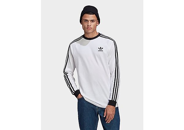 adidas Originals T-shirt Adicolor Classics 3-Stripes Long Sleeve - White, White