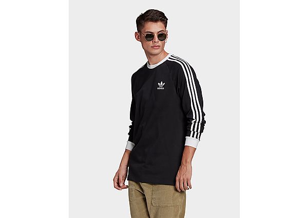 adidas Originals T-shirt Adicolor Classics 3-Stripes Long Sleeve - Black, Black