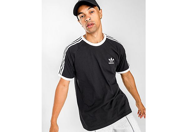 adidas Originals T-shirt California 3-Stripes Homme - Black, Black