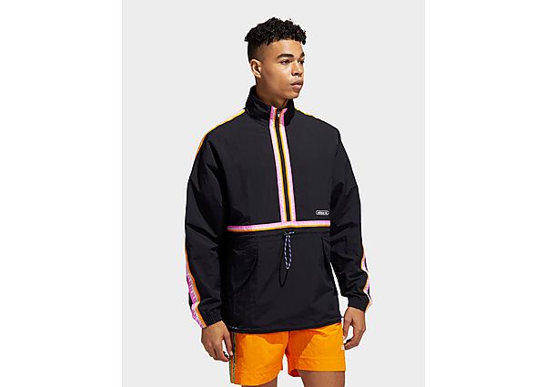 adidas Originals Veste Taped Anorak - Black, Black