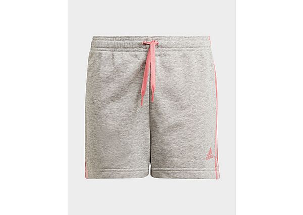 adidas Short Essentials 3-Stripes - Medium Grey Heather / Hazy Rose, Medium Grey Heather / Hazy Rose