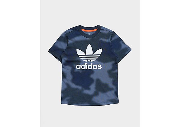 adidas Originals T-shirt Allover Print Camo - Crew Blue / Multicolor / White, Crew Blue / Multicolor