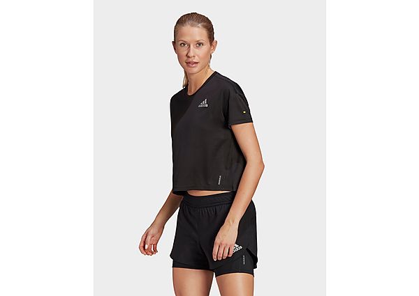 adidas T-shirt Fast Primeblue - Black / Reflective Silver, Black / Reflective Silver