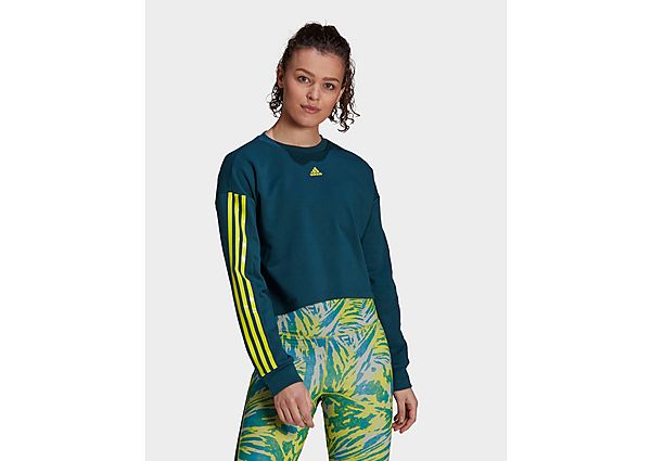 adidas Sweat-shirt U4U AEROREADY - Wild Teal / Acid Yellow, Wild Teal / Acid Yellow
