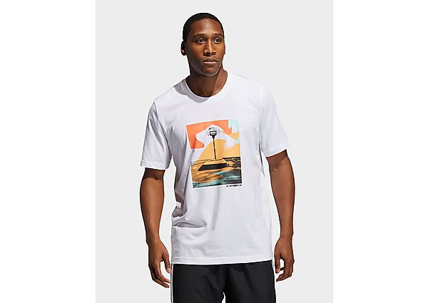 adidas T-shirt Slept On Graphic - White, White