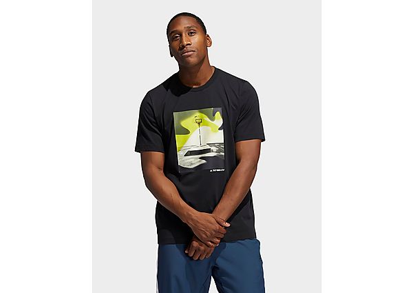 adidas T-shirt Slept On Graphic - Black, Black
