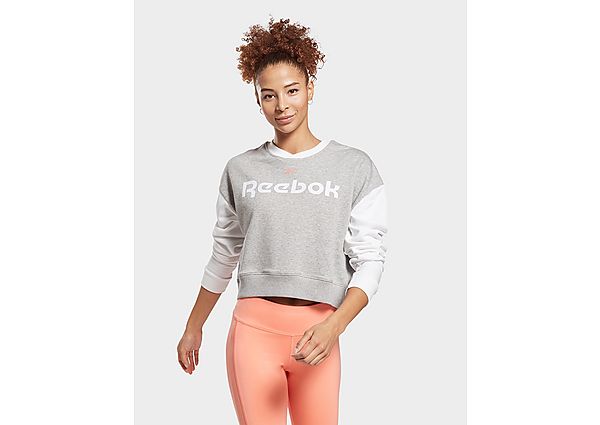 Reebok sweat à col rond et logos linear - Medium Grey Heather, Medium Grey Heather