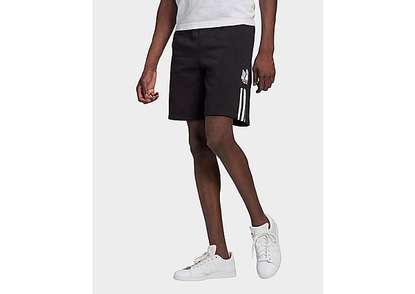 adidas Originals Short Adicolor 3D Trefoil 3-Stripes Sweat - Black, Black