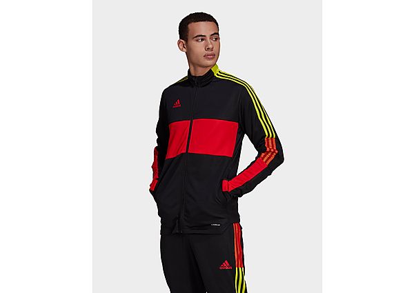 adidas Veste de survêtement Tiro - Black / Vivid Red / Acid Yellow, Black / Vivid Red / Acid Yellow