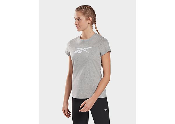 Reebok t-shirt training essentials vector graphic - Medium Grey Heather, Medium Grey Heather
