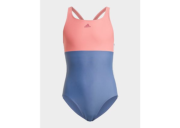 adidas Maillot de bain Colorblock 3-Stripes - Crew Blue / Hazy Rose / White, Crew Blue / Hazy Rose /