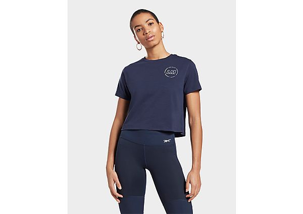 Reebok t-shirt crop les mills - Vector Navy, Vector Navy
