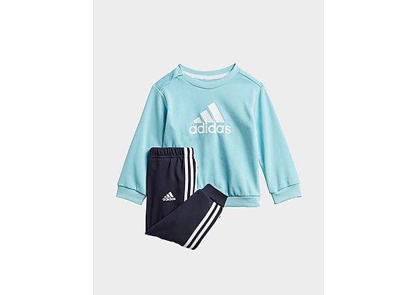 adidas Survêtement Badge of Sport French Terry - Hazy Sky / White, Hazy Sky / White