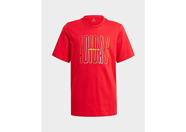 adidas Originals T-shirt Graphic Logo Print - Scarlet, Scarlet