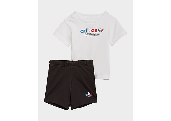 adidas Ensemble Short/T-Shirt Bébé - White / Black, White / Black