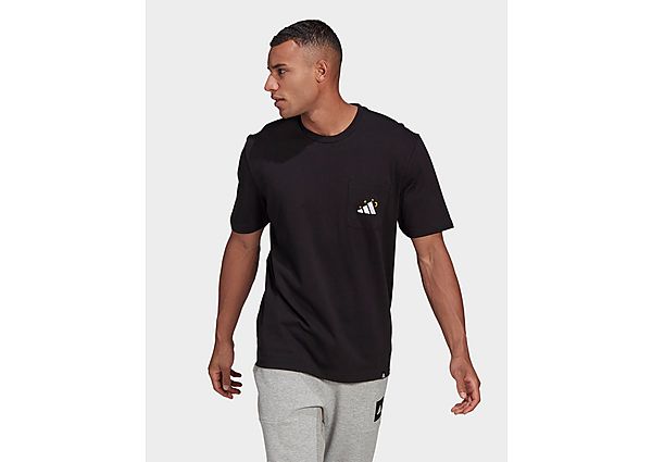 adidas T-shirt Mandala Graphic - Black, Black