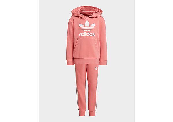 adidas Originals Ensemble Trefoil Hoodie - Hazy Rose / White, Hazy Rose / White