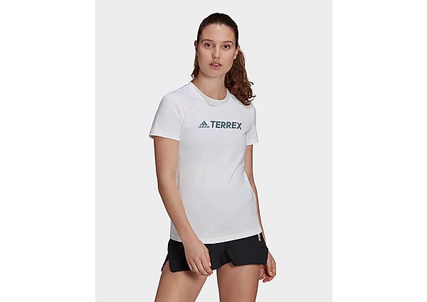 adidas T-shirt Terrex Classic Logo - White, White