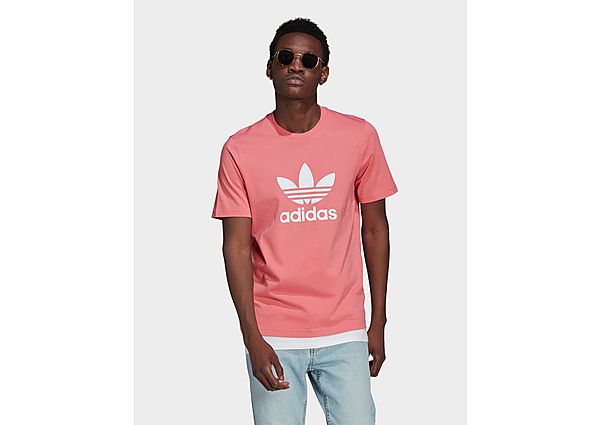 adidas Originals T-shirt Adicolor Classics Trefoil - Hazy Rose / White, Hazy Rose / White