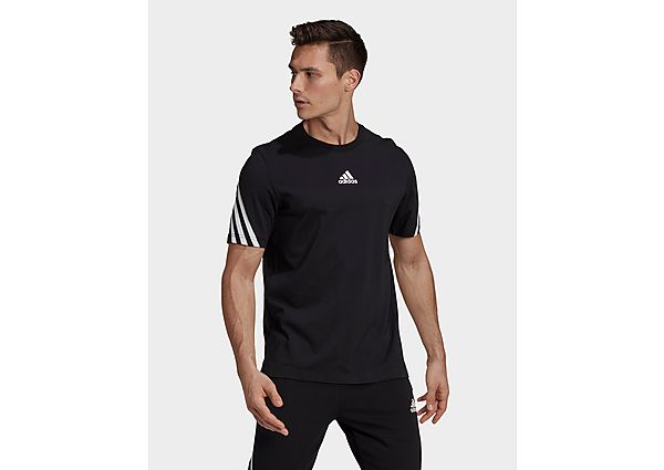 adidas T-shirt Sportswear 3-Stripes Tape - Black, Black