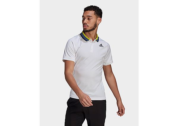 adidas Polo Tennis Freelift Primeblue HEAT.RDY - White / Crew Navy, White / Crew Navy