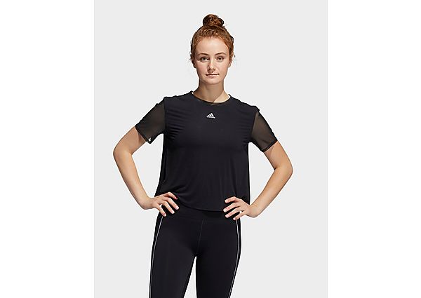 adidas T-shirt Seasonal Dance - Black / White, Black / White